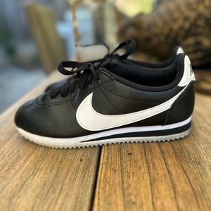 Nike: Cortez leather trainers